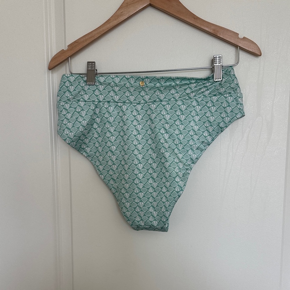 Mint Green Seashell Patterned Two-Piece Bikini Sw… - image 3